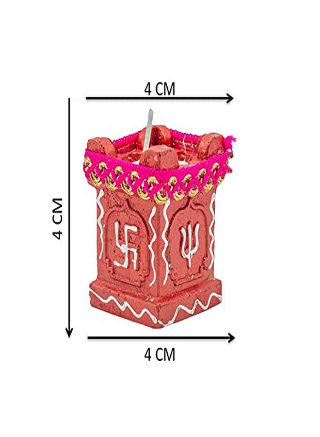 BB BACKBENCHERS Tulsi Diya for Diwali Decoration Handmade Earthen Clay Terracotta Decorative (Divine) - Image 2